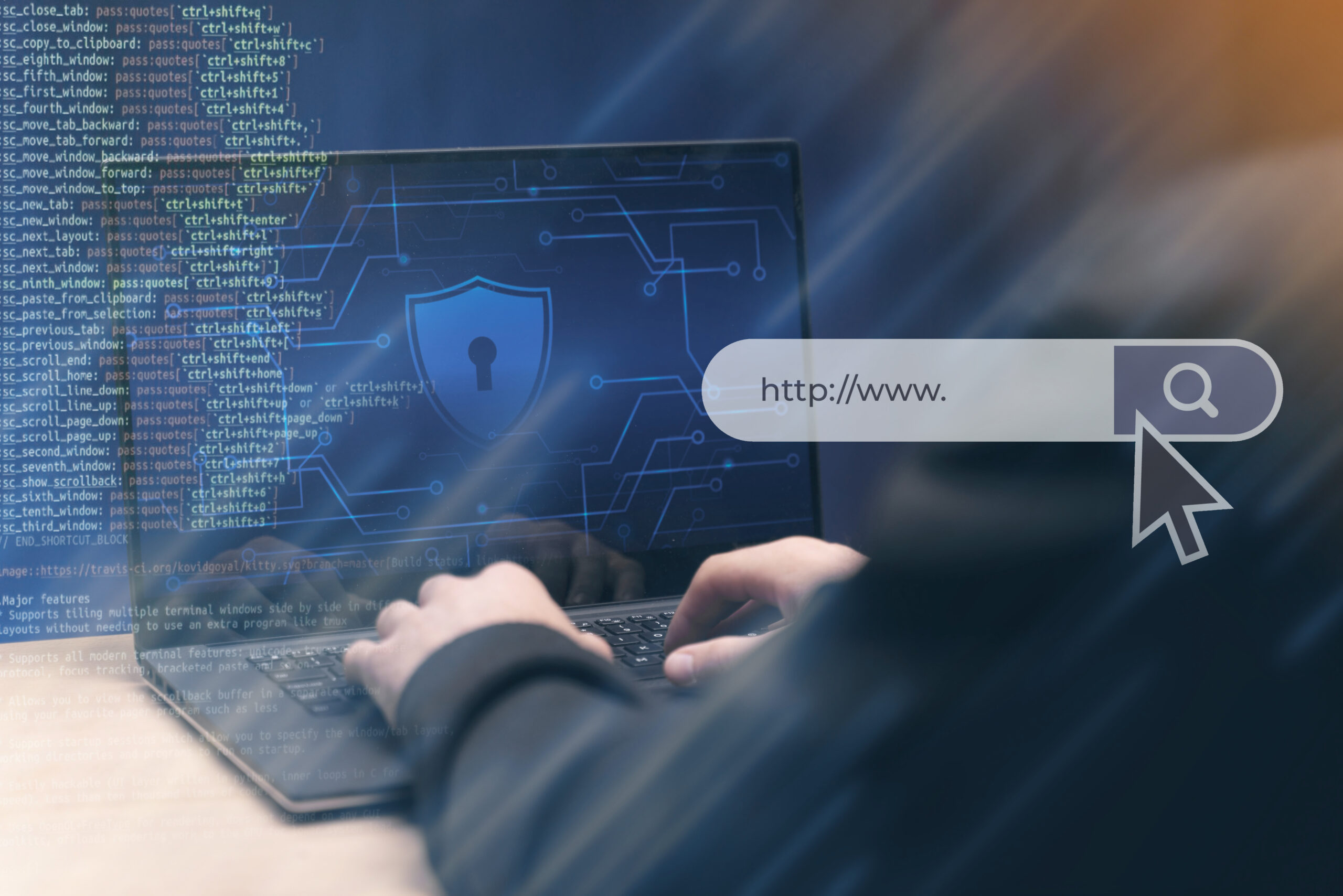 programming background with html scaled